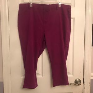 Faded Glory: Purple Stretch capris